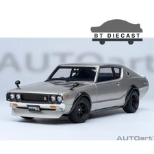 AUTOart NISSAN SKYLINE 2000 GT-R KPGC110 TUNED VERSION 1/18 SILVER 77466