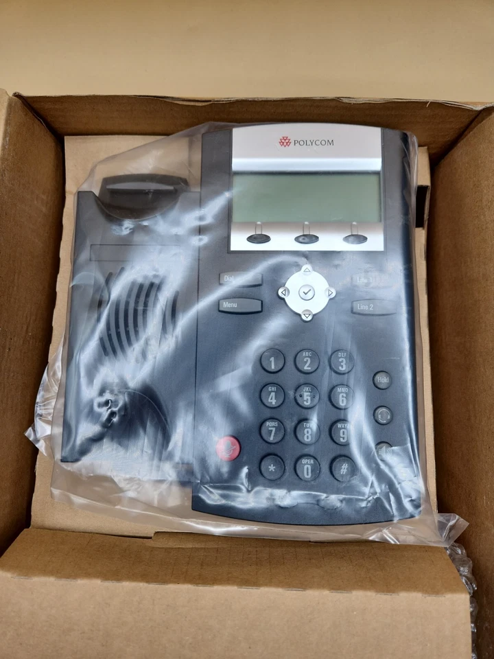Polycom SoundPoint IP 335 VoIP PoE Business Telephone NEW 2200-12375-025 - Image 2 of 4