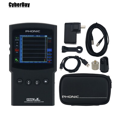 PHONIC PAA3X Audio Spectrum Analyzer For Screenshot Balanced XLR Input/Output