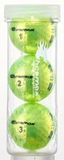 Chromax M5 Metallic High Visibility Green Neon Golf Balls, Tube of 3, NEW