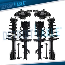 Front Steering Knuckles Wheel Hub Struts Coil Spring Sway Bars for Toyota Camry