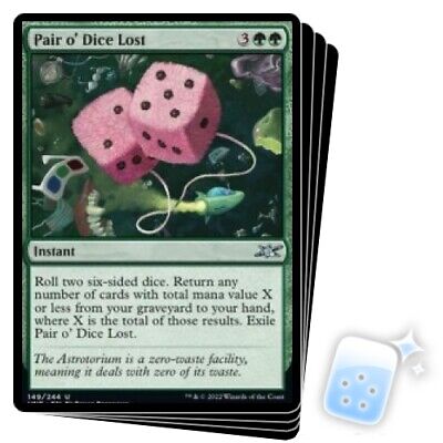 Pair O' Dice Lost X4 M/NM Magic: The Gathering MTG Unfinity