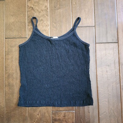 Knit Works Women's Junior Black Cropped Top - Size M