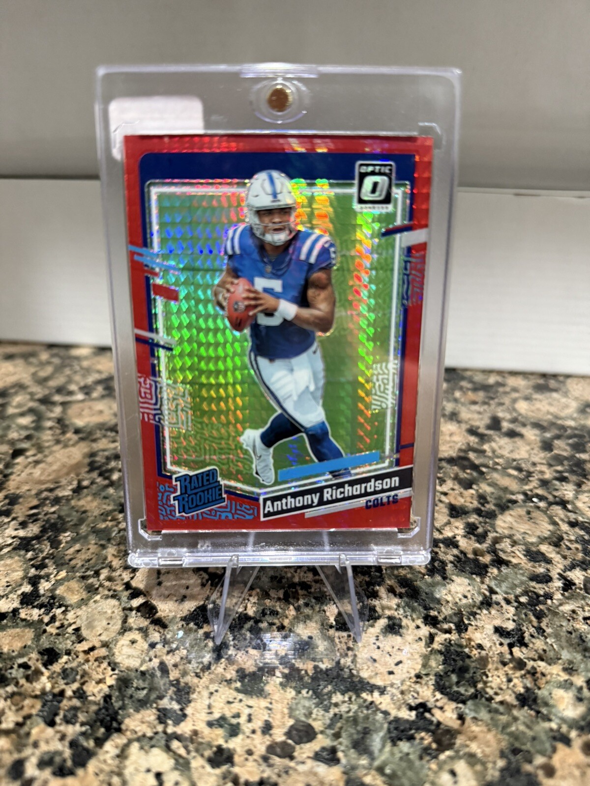 2023 Panini Donruss Optic - Rated Rookie Red Hyper Prizm #247 Anthony Richardson