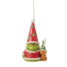 Jim Shore GRINCH AND MAX GNOME ORNAMENT 6015228 BRAND NEW