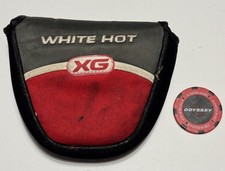  Odyssey White Hot XG Mallet Putter Headcover W/Ball Marker, Fair Condition