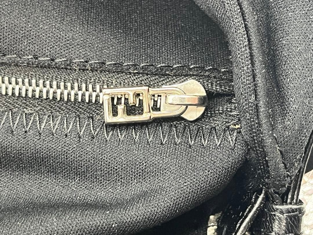 FENDI Mamma Baguette Shoulder Bag Nylon Black Silver thumbnail 14