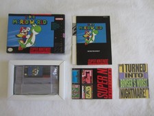 Super Mario World SNES Super Nintendo CIB 100% Complete 1991 Authentic Box RARE