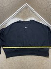 Nike Center Swoosh Pullover Women X-Large Black Mini Swoosh Oversized Baggy Y2K — photo 3