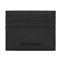 Emporio Armani - Kartenhalter FüR Herren/Damen Unisex, Narbiges Leder, (GT15377)