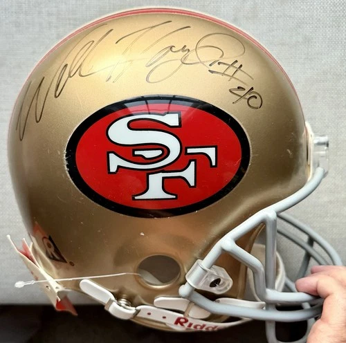 San Francisco 49ers WILLIAM FLOYD SIGNED Auto FULL SIZE Riddell Helmet FSU JSA