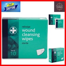 Image of Gentle & Sterile Alcohol-Free Cleansing Wipes - 10-Pack for Sensitive Skin