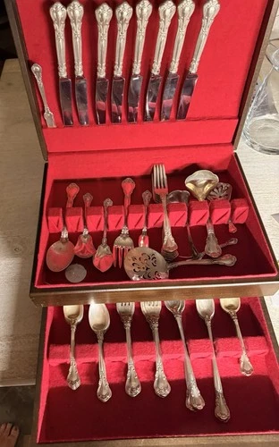 1895 Gorham Chantilly Sterling Silver (.925) Flatware Set 59 Pieces