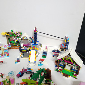 Lego Friends Set LOT 41323 Snow Chalet 41324 Snow Resort Ski Lift