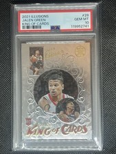2021 Panini Illusions JALEN GREEN RC #28 King Of Cards PSA 10 Gem Mt Rookie Card