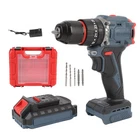 US Plug Cordless Drill Set 1500RPM 25 Torsion Settings Electric Power Drill