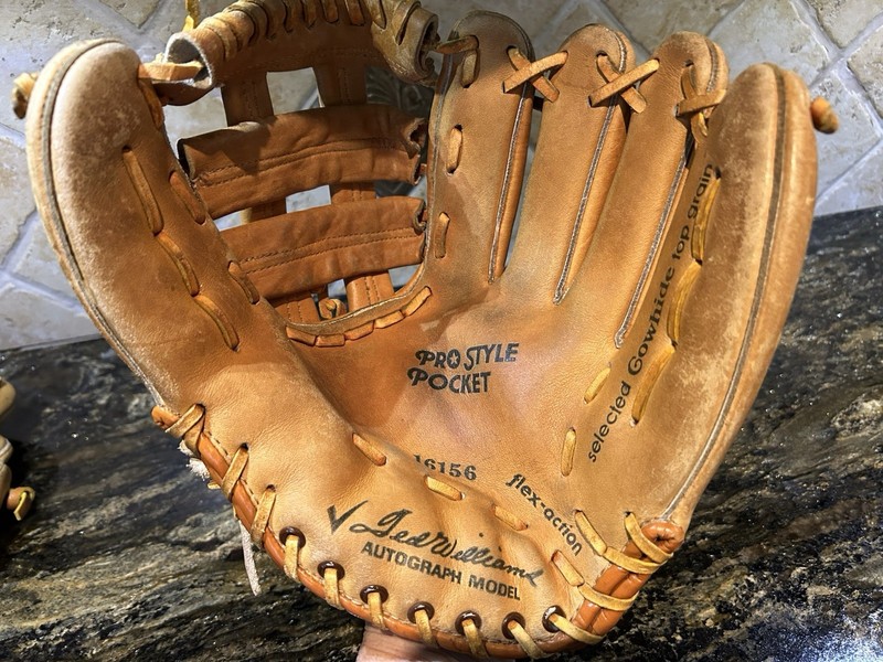 Vintage Sears Ted Williams Autograph Model Baseball Glove – Model 16156