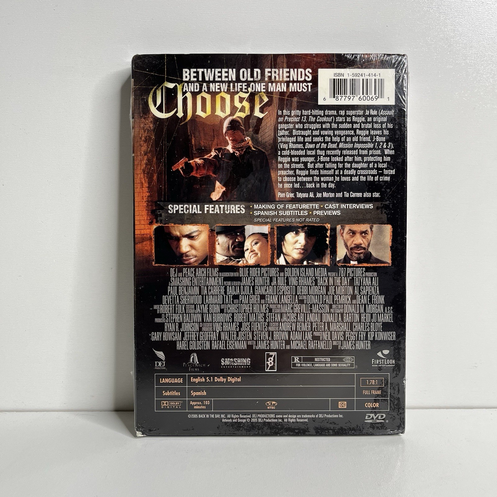 Back in the Day DVD 2005 Ving Rhames Ja Rule New Sealed! Rare OOP!