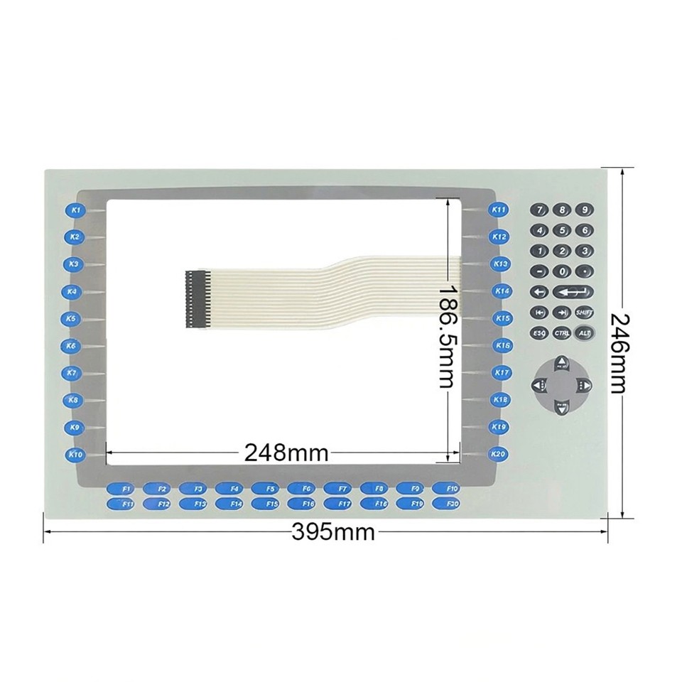 Membrane Keypad Keyboard Switch 2711P-RDK12C For 2711P-RP1A | eBay