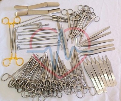 72 Pcs Plastic Surgery Surgical Instruments Kit Stainless Steel Axonio Surgical