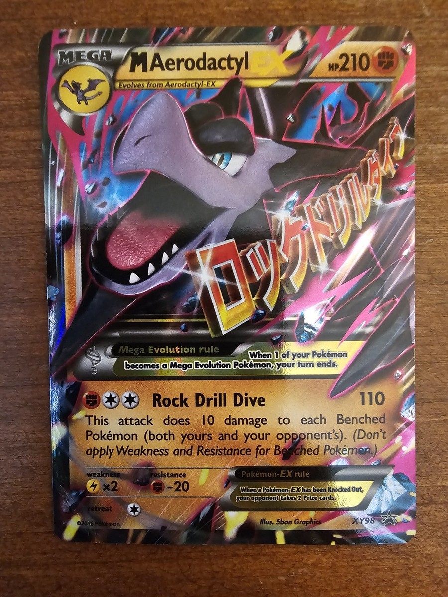 aerodactyl ex pokemon card M Aerodactyl EX XY98 Holo Promo Pokemon Card LP