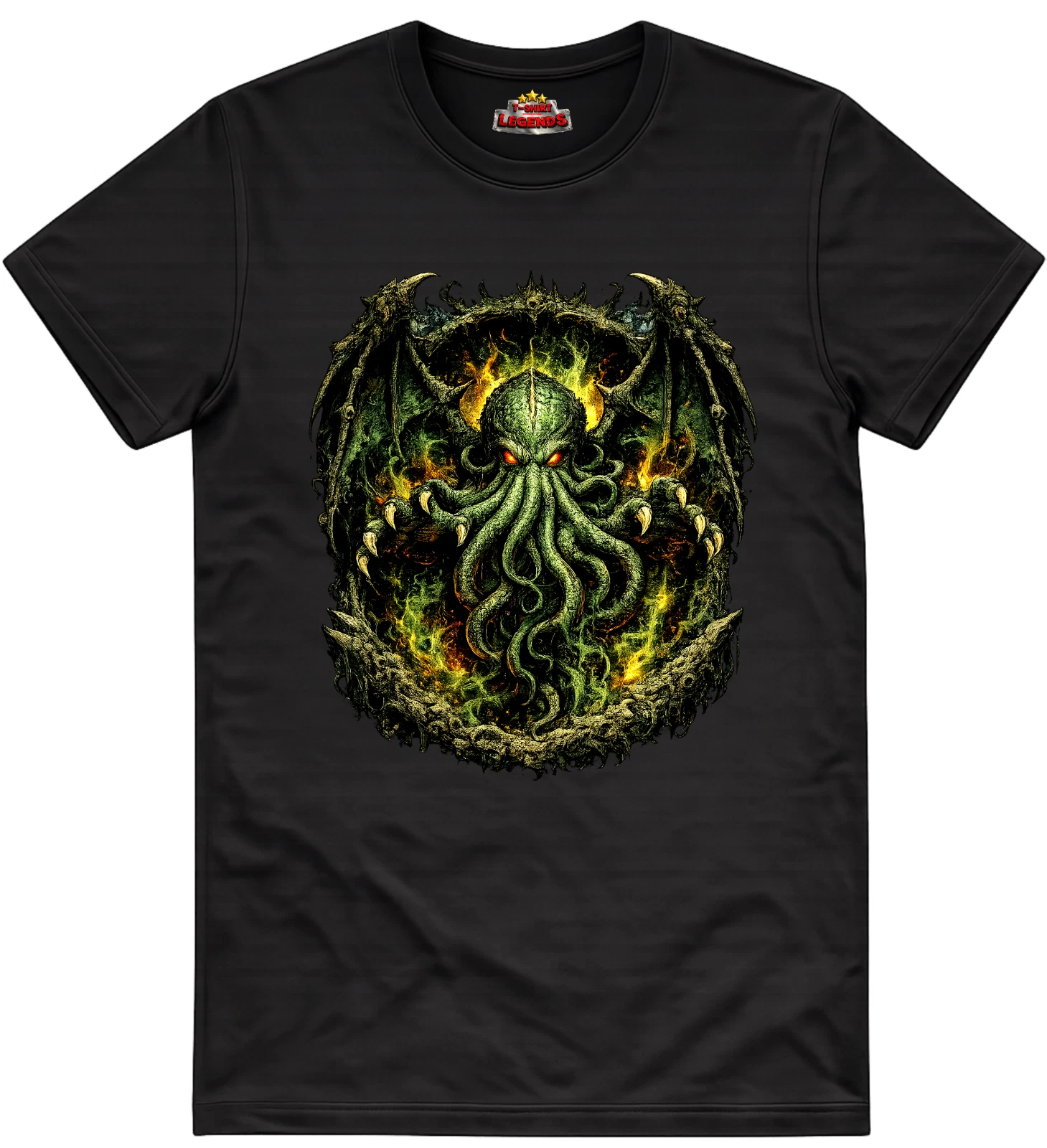 Cthulhu Face Mens T Shirt Cosmic Entity RPG Gamer Regular Fit Cotton Tee - Picture 1 of 1