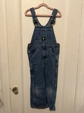 John Deere Denim BIBs Overalls Size 7 Farming Outdoors