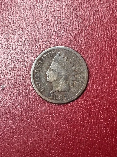 1887 Indian Head Cent Good Condition USA One Penny Nice Date FAST SHIPPING #87B