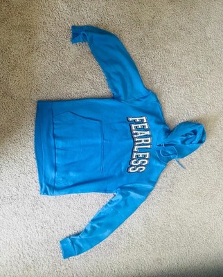 Chemistry Fearless Hoodie Size Large Blue Skeleton Basketball Graphic New With T