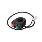 丨12V Horn Head Light Black On Off Button Handlebar Switch For Motorcycle Scooter