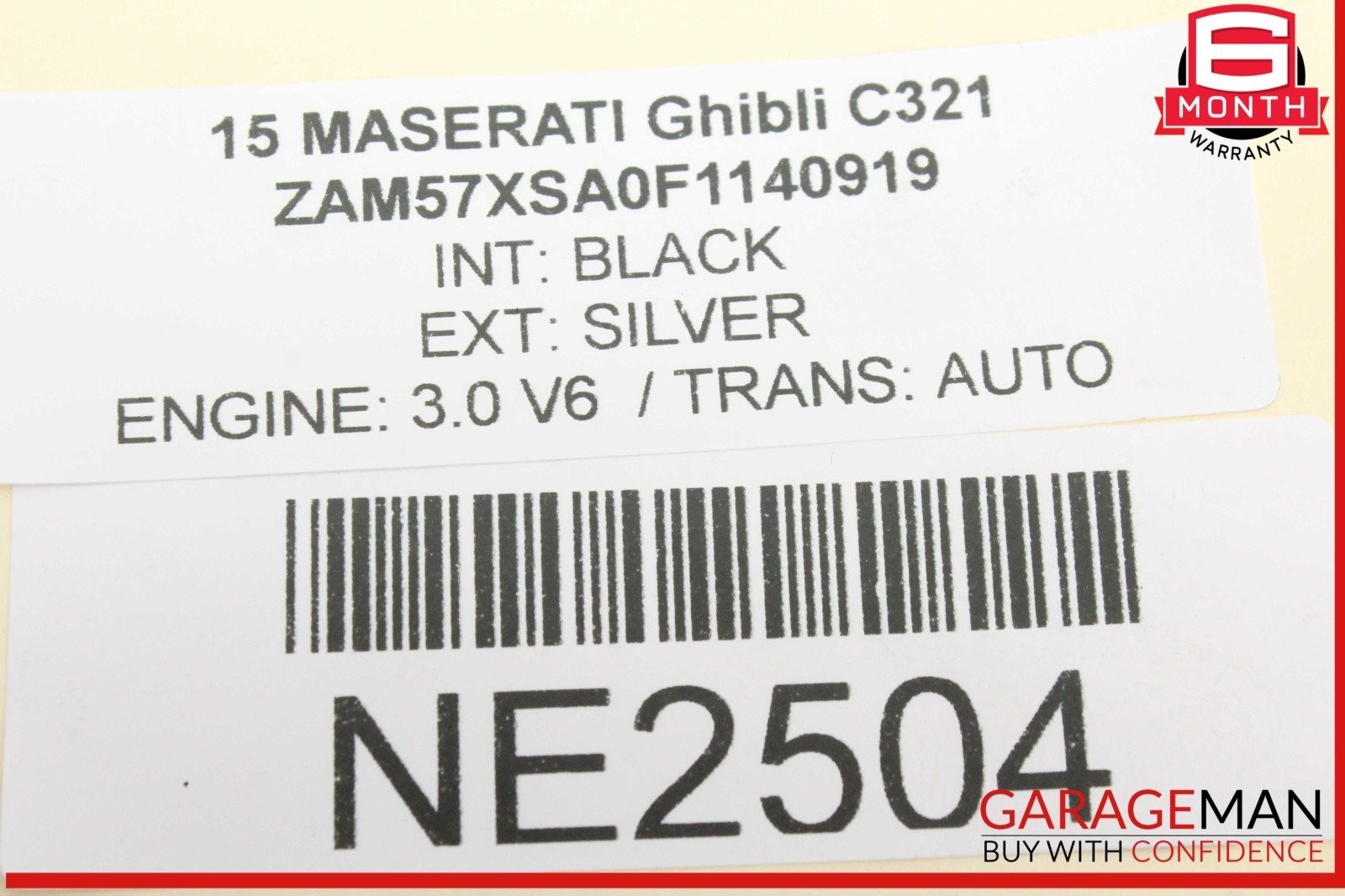 Maserati Ghibli 2014-2017 Rear Right Strut assemblies Set