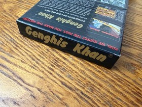 oval seal Genghis Khan rpg complete in box nintendo nes poster map factory MINT