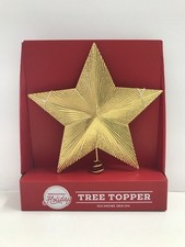 Gold Star Holiday Tree Topper -P