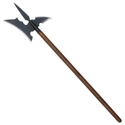 Halberd Renaissance Replica Hand Forged Iron Steel Spike Medieval Polearm 50inch
