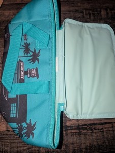 NWT Trader Joe's Mini Insulated Cooler Tote Bag Teal Limited Edition 1.5 Gallons
