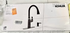 KOHLER Easmor Single-Handle Pull Down Sprayer Kitchen Faucet in Matte Black