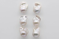 13-16mm Baroque Pearl Undrilled Loose Pair with High Luster Front and Back, for