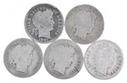 Better Lot 5 1901-O 1909-D 1900-S 1905-S 1908-D Barber Dime 0.50 Face *162