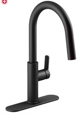 Kohler Rodean R38473-BL Pull-Down Kitchen Sink Faucet Matte Black Open Box