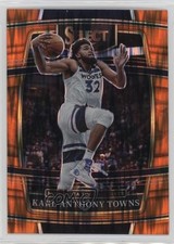 2021-22 Panini Select Concourse Orange Flash Prizm Karl-Anthony Towns #10 0c9e