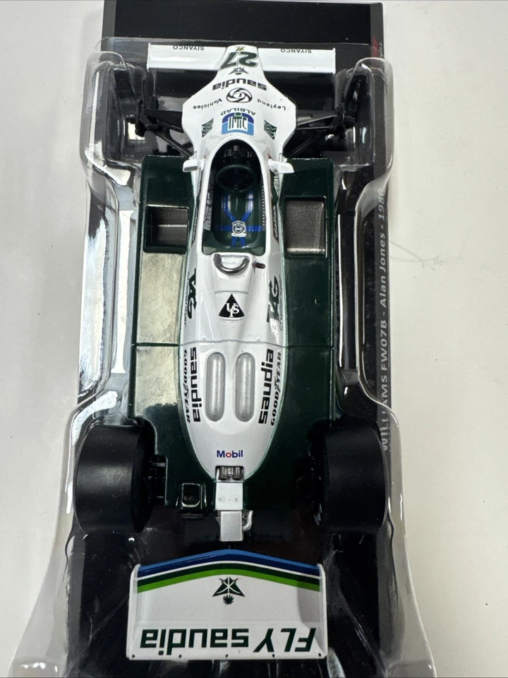 WILLIAMS FW07B Jones World Champion 1980 para reparación o piezas 1:43 sin neumáticos delanteros Foto 4 de 4