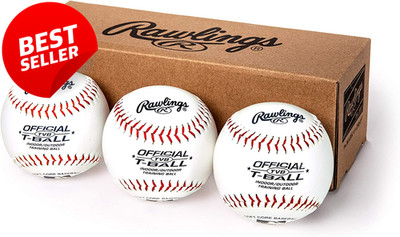 Youth T-Balls 6U Sponge Rubber Core Indoor Outdoor Practice 3 Pack - US