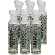 Boost Oxygen Natural Portable 10 L Pure Canned Oxygen Canister, Camo (6 Pack)