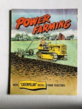 RARE 1952 COMIC 'POWER FARMING' "CATERPILLAR” Diesel FARM TRACTORS