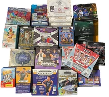EMPTY BOX CARD LOT OF 23!!! PANINI LEAF TOPPS-NBA-MLB-NFL-PRIZM-TRINITY-MIDNIGHT