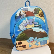 Loungefly Pokemon Squirtle Evolution Mini Backpack