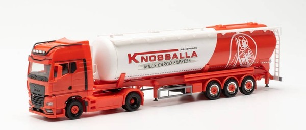 Herpa - Man Tgx Gx 4X2 Sattelauflieger Einzelsilo Knossalla - 1/87 - HER314268-image