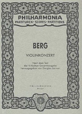 Violinkonzert | Alban Berg | Studienpartitur | Universal Edition