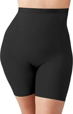 Wacoal Women's Hourglass Shape Revelation Hi-Waist Thigh Shaper, Black, Small
