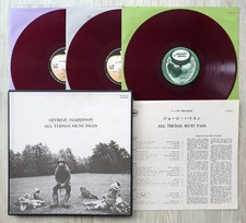 George Harrison All Things Must Pass Box Set Red Vinyl Japan 1st Press AP-9016C
